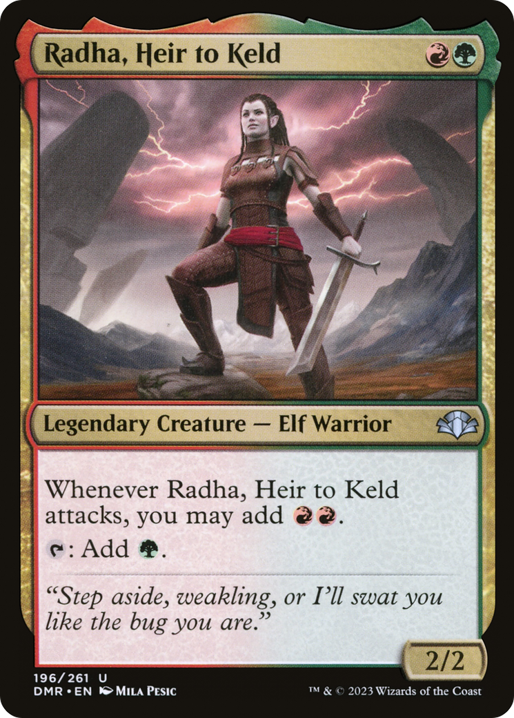 Radha, Heir to Keld (DMR-196) [Dominaria Remastered] Foil MTG Single Wizards of the Coast