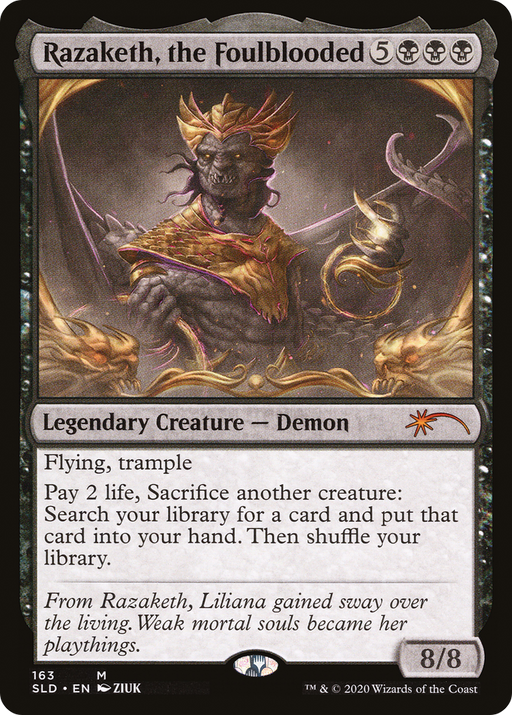 Razaketh, the Foulblooded (SLD-163) [Secret Lair] Drop MTG Single Wizards of the Coast