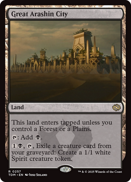Great Arashin City (TDM-257) [Tarkir: Dragonstorm] MTG Single Wizards of the Coast