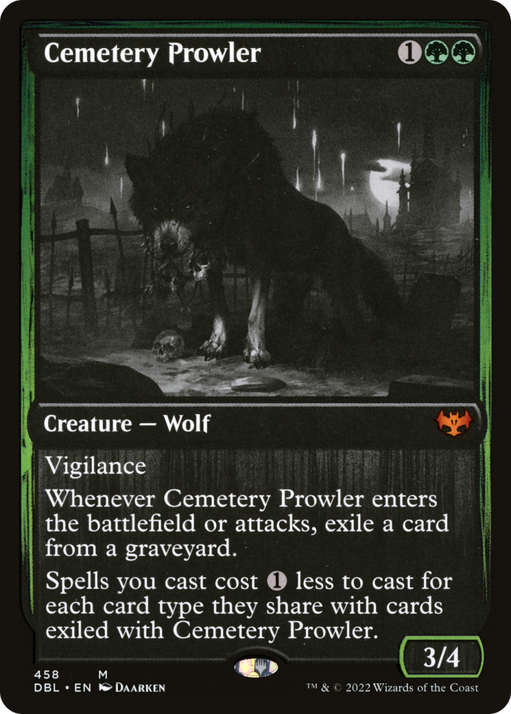 Cemetery Prowler (DBL-458) [Innistrad: Double Feature] MTG Single Wizards of the Coast