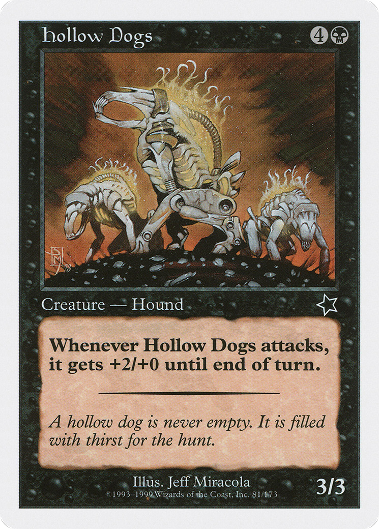 Hollow Dogs (S99-081) [Misc] Starter 1999 MTG Single Wizards of the Coast