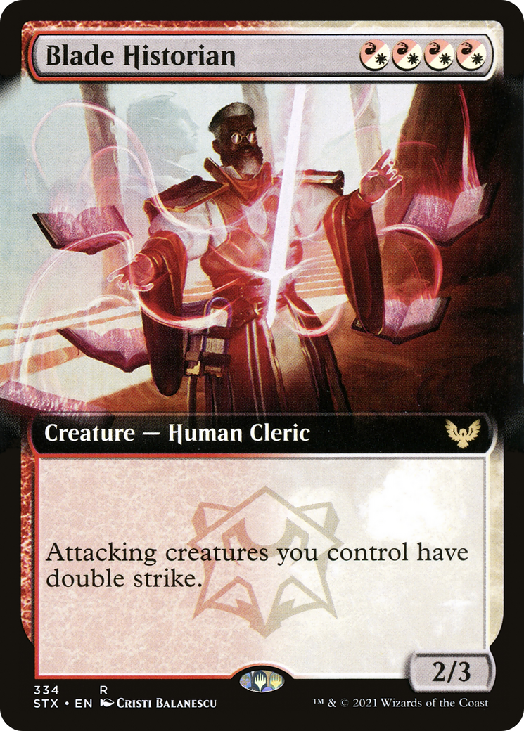 Blade Historian (STX-334) [Strixhaven: School of Mages] (Extended Art) Foil MTG Single Wizards of the Coast
