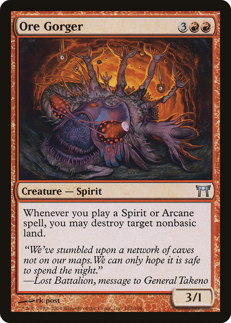 Ore Gorger (CHK-182) [Champions of Kamigawa] Foil MTG Single Wizards of the Coast