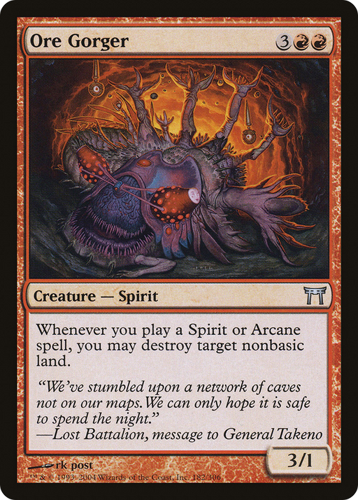 Ore Gorger (CHK-182) [Champions of Kamigawa] Foil MTG Single Wizards of the Coast