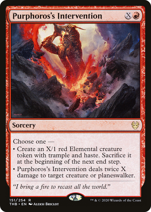 Purphoros's Intervention (THB-151) [Theros Beyond Death] MTG Single Wizards of the Coast