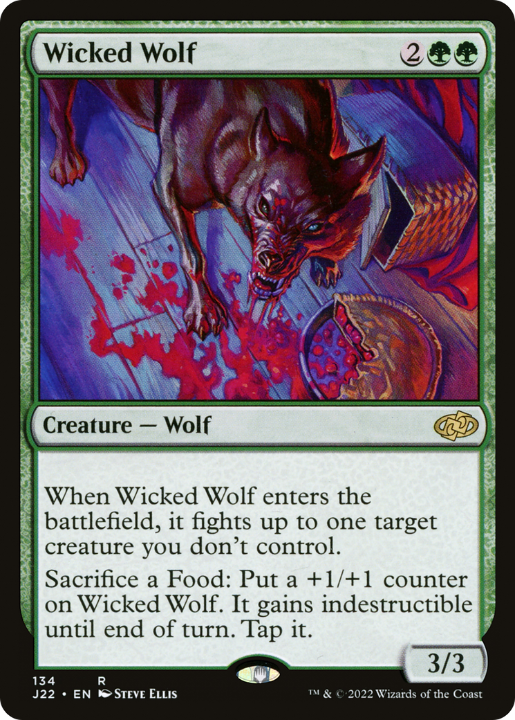 Wicked Wolf (J22-134) [Jumpstart 2022] MTG Single Wizards of the Coast