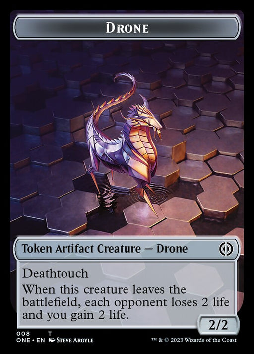 Drone Token [Tokens] Phyrexia: All Will Be One Tokens MTG Single Magic: The Gathering