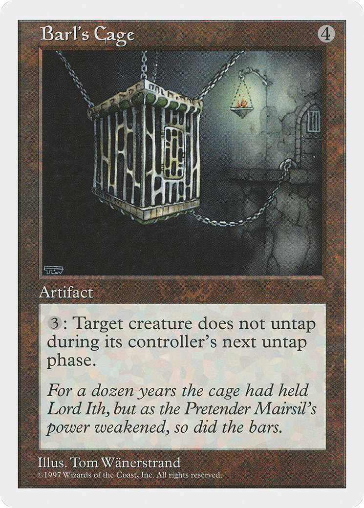 Barl's Cage (5ED-352) [Fifth Edition] MTG Single Wizards of the Coast