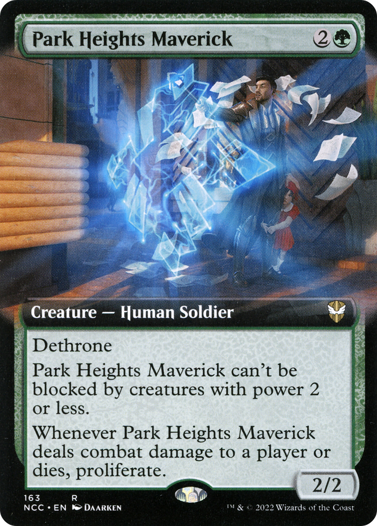 Park Heights Maverick (NCC-163) [New Capenna Commander] (Extended Art) MTG Single Wizards of the Coast