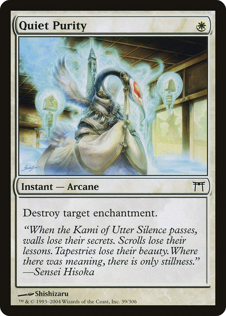 Quiet Purity (CHK-039) [Champions of Kamigawa] MTG Single Wizards of the Coast