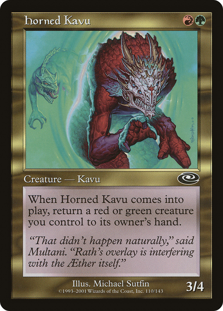 Horned Kavu (PLS-110) [Planeshift] MTG Single Wizards of the Coast