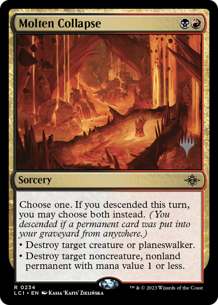 Molten Collapse (PPLCI-234) [The Lost Caverns of Ixalan Promos] Foil MTG Single Wizards of the Coast