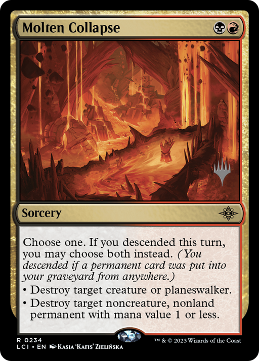 Molten Collapse (PPLCI-234) [The Lost Caverns of Ixalan Promos] MTG Single Wizards of the Coast