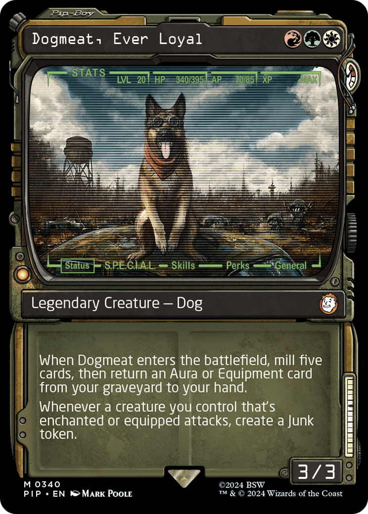 Dogmeat, Ever Loyal (PIP-340) [Fallout] (Showcase) Foil MTG Single Wizards of the Coast