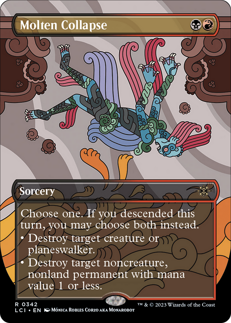 Molten Collapse (LCI-342) [The Lost Caverns of Ixalan] (Borderless) Foil MTG Single Wizards of the Coast
