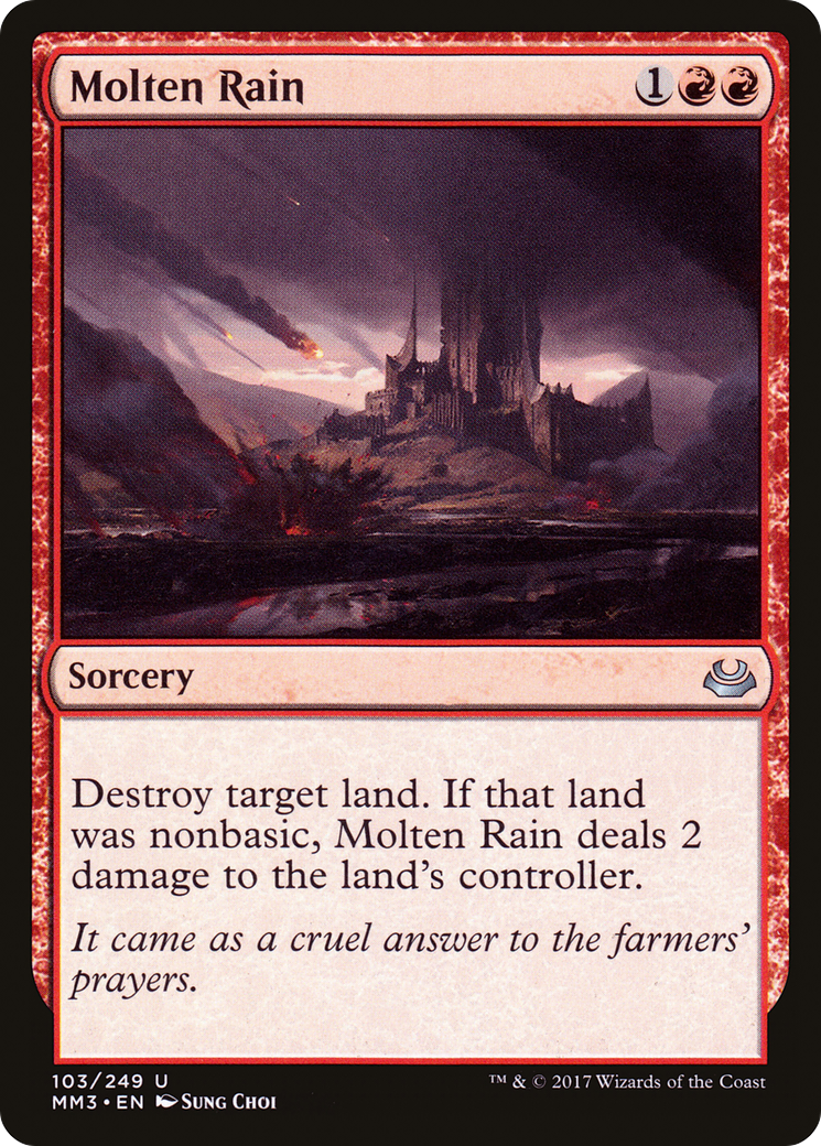 Molten Rain (MM3-103) [Modern Masters 2017] MTG Single Modern Masters 2017