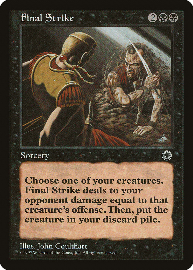Final Strike (POR-094) [Misc] Portal MTG Single Wizards of the Coast