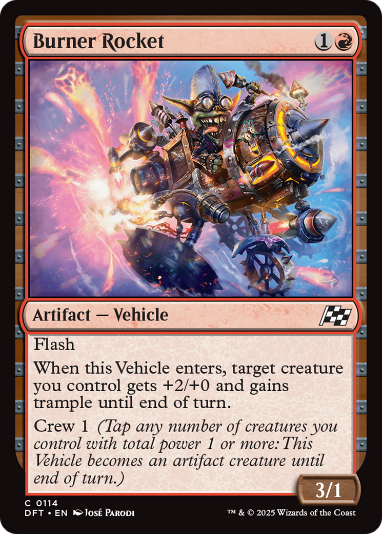 Burner Rocket (DFT-114) [Aetherdrift] MTG Single Wizards of the Coast