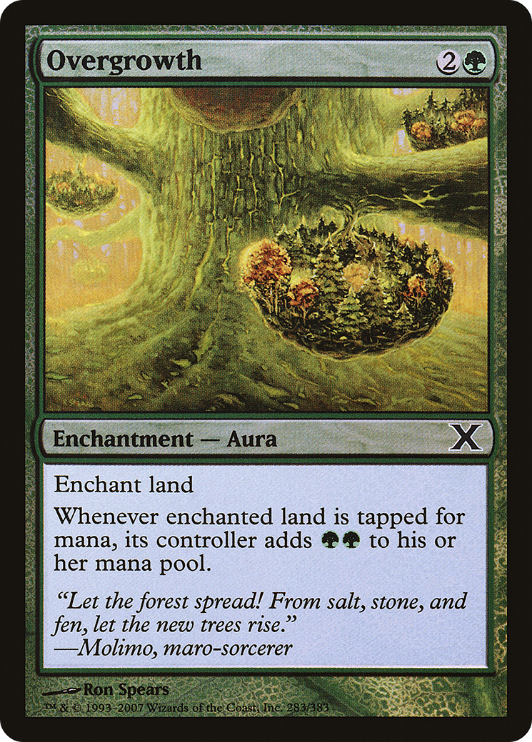 Overgrowth (10E-283★) [Tenth Edition] Foil MTG Single Wizards of the Coast