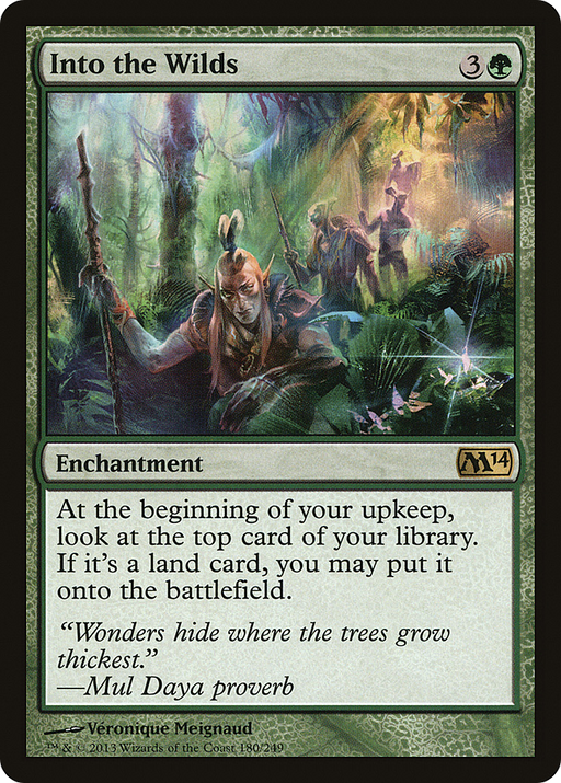 Into the Wilds (M14-180) [Magic 2014] Foil MTG Single Wizards of the Coast