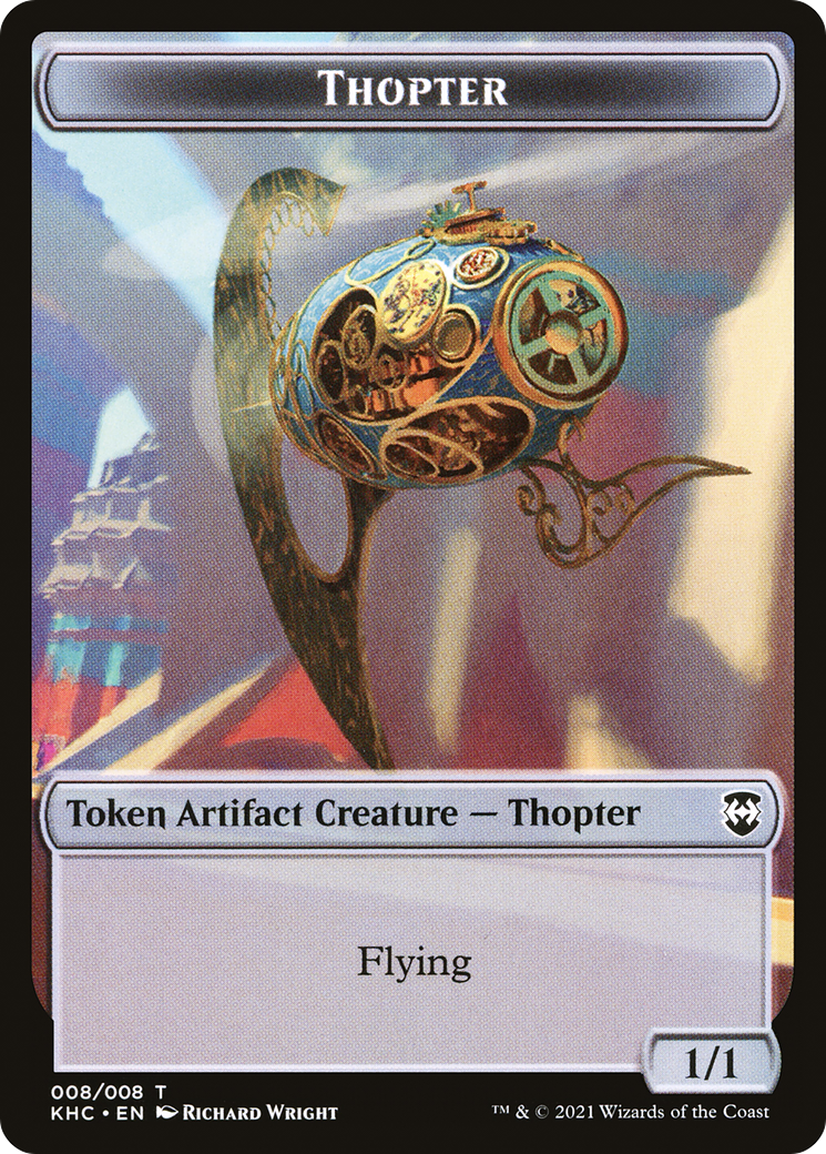Thopter (TKHC-008) [Tokens] Kaldheim Commander Tokens MTG Single Wizards of the Coast