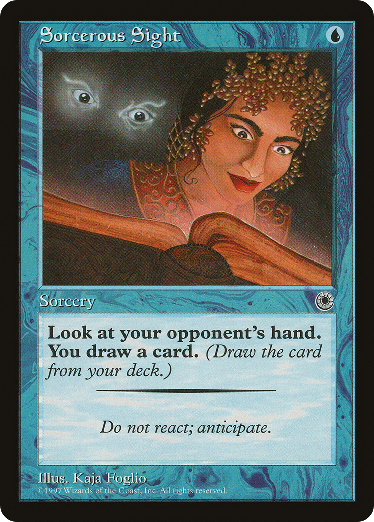 Sorcerous Sight (POR-068) [Misc] Portal MTG Single Wizards of the Coast
