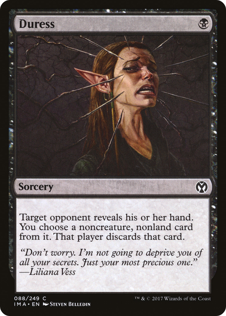 Duress (IMA-088) [Iconic Masters] Foil MTG Single Wizards of the Coast