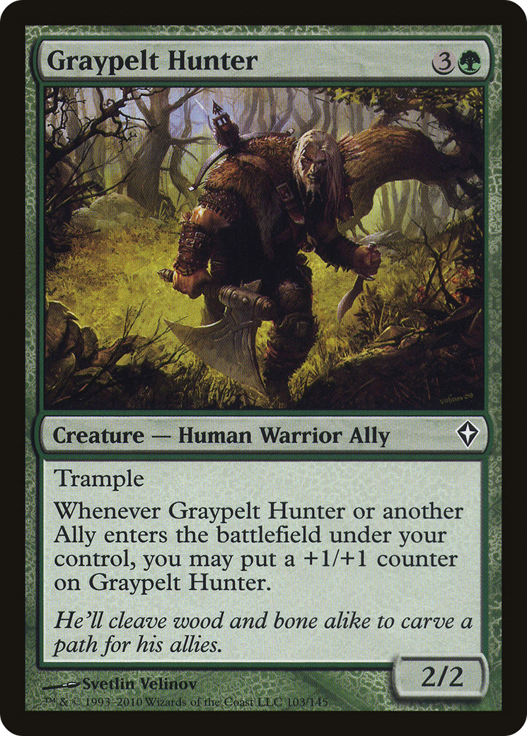 Graypelt Hunter (WWK-103) [Worldwake] Foil MTG Single Wizards of the Coast