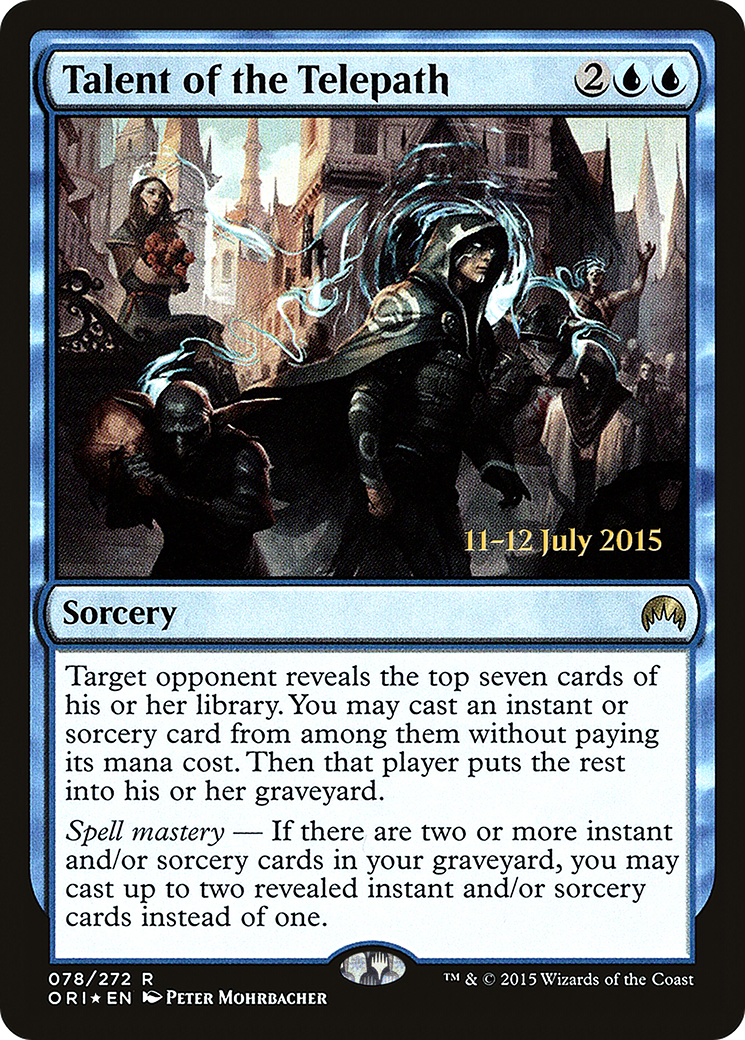Talent of the Telepath (PRE-078) [Magic Origins Promos] Foil MTG Single Wizards of the Coast