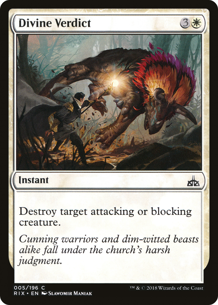 Divine Verdict (RIX-005) [Rivals of Ixalan] MTG Single Wizards of the Coast