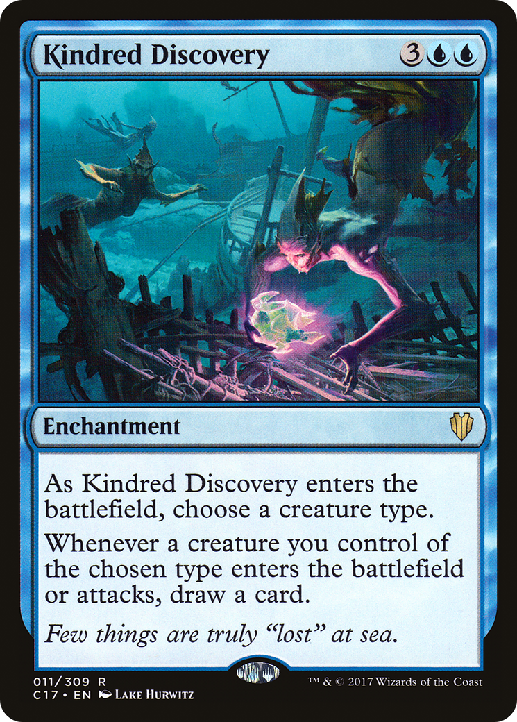 Kindred Discovery (C17-011) [Commander 2017] MTG Single Wizards of the Coast