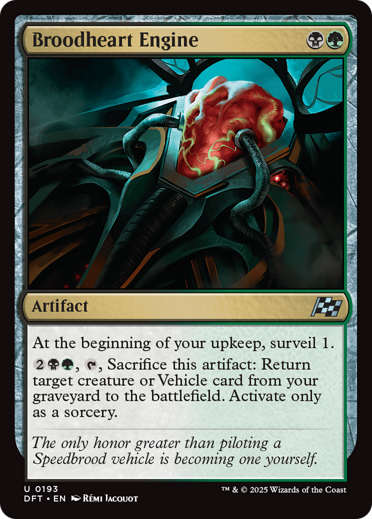 Broodheart Engine (DFT-193) [Aetherdrift] MTG Single Wizards of the Coast