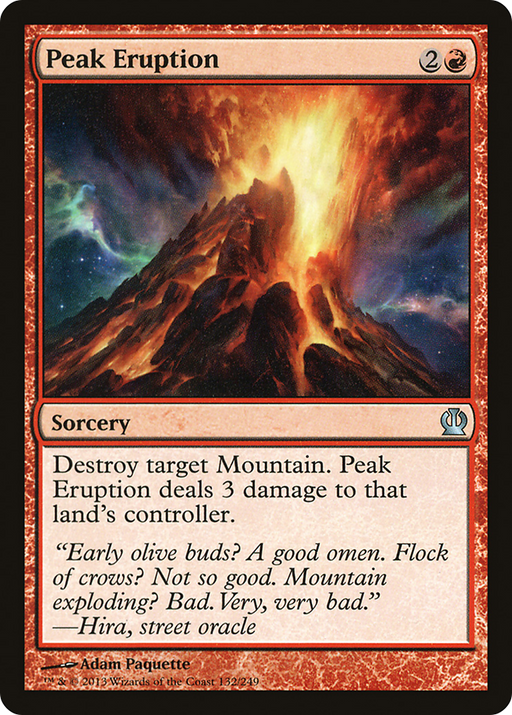 Peak Eruption (THS-132) [Theros] MTG Single Wizards of the Coast
