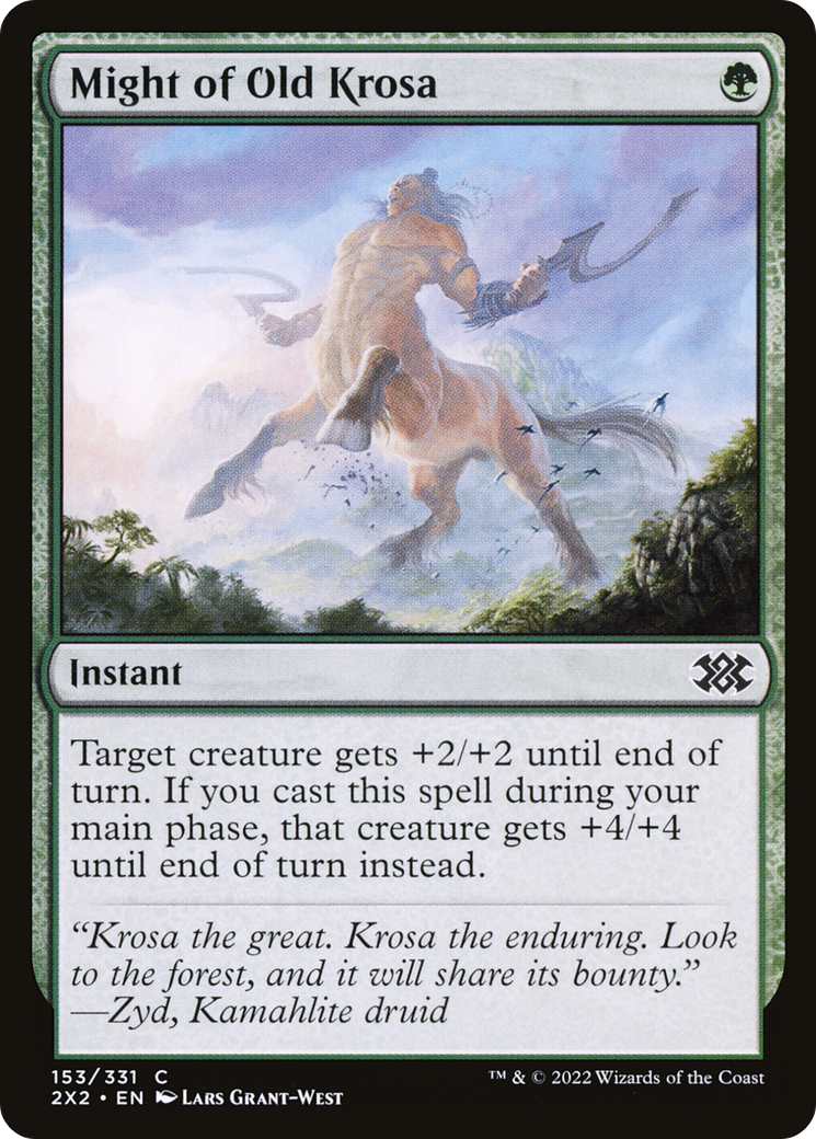 Might of Old Krosa (2X2-153) [Double Masters 2022] MTG Single Wizards of the Coast
