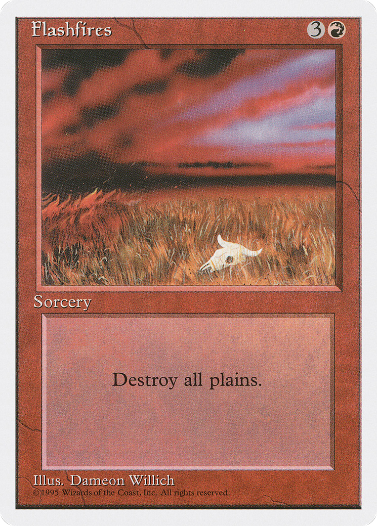 Flashfires (4ED-195) [Fourth Edition] MTG Single Wizards of the Coast