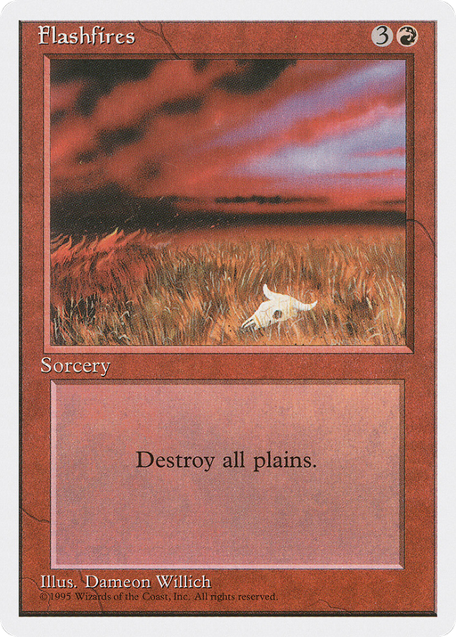 Flashfires (4ED-195) [Fourth Edition] MTG Single Wizards of the Coast