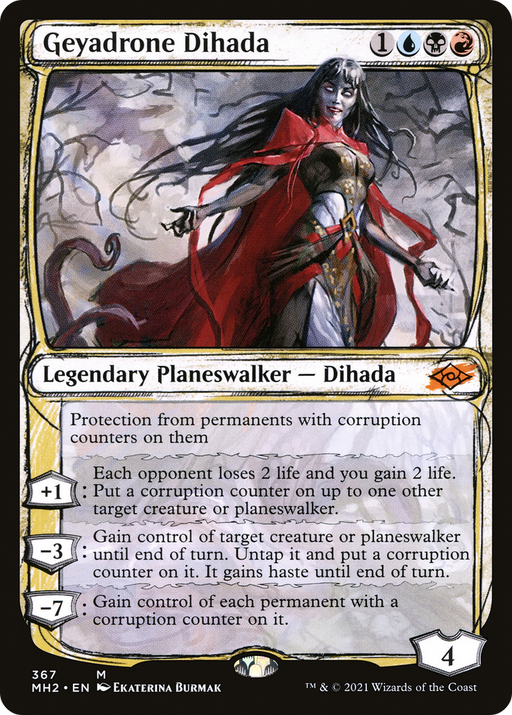 Geyadrone Dihada (MH2-367) [Modern Horizons 2] (Showcase) Foil MTG Single Modern Horizons 2