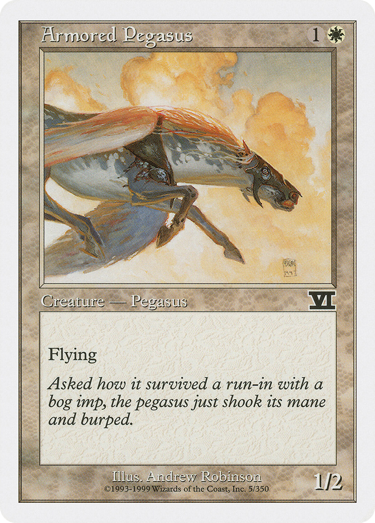 Armored Pegasus (6ED-005) [Classic Sixth Edition] MTG Single Wizards of the Coast