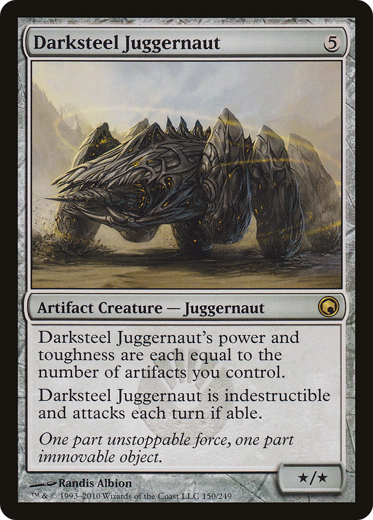 Darksteel Juggernaut (SOM-150) [Scars of Mirrodin] MTG Single Wizards of the Coast