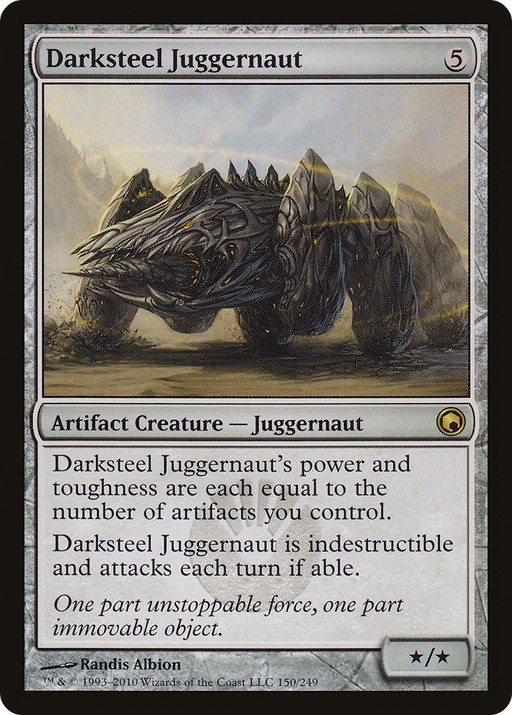 Darksteel Juggernaut (SOM-150) [Scars of Mirrodin] MTG Single Wizards of the Coast