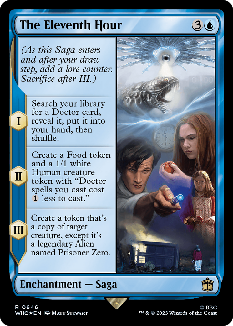 The Eleventh Hour (Surge Foil) (WHO-646) [Doctor Who] Foil MTG Single Wizards of the Coast