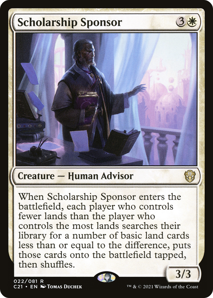 Scholarship Sponsor (C21-022) [Commander 2021] MTG Single Wizards of the Coast