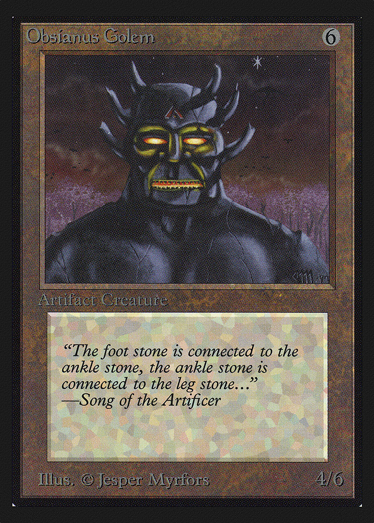 Obsianus Golem (IED-268) [Intl. Collectors' Edition] MTG Single Wizards of the Coast