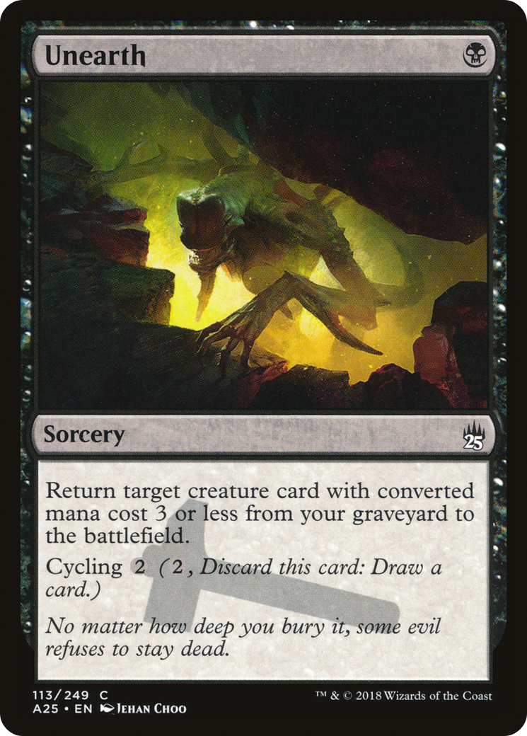 Unearth (A25-113) [Masters 25] MTG Single Wizards of the Coast