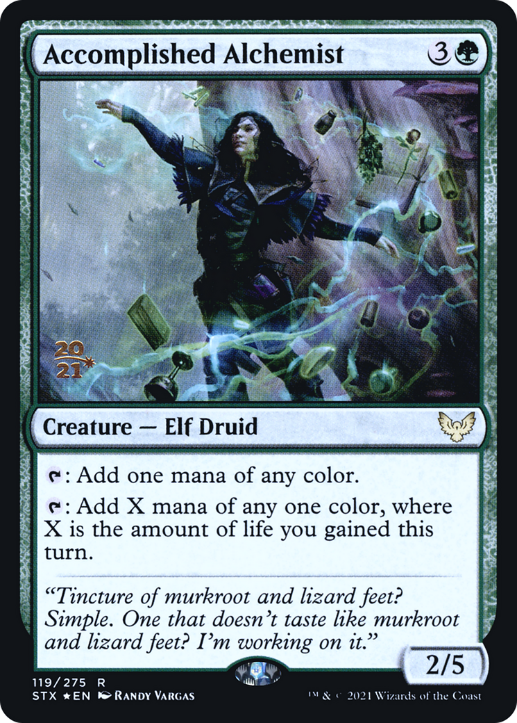 Accomplished Alchemist (PRE-119) [Strixhaven: School of Mages Promos] Foil MTG Single Wizards of the Coast