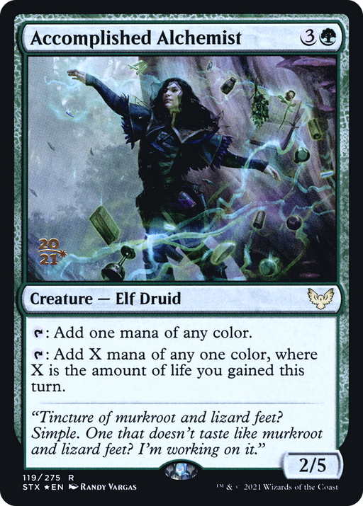 Accomplished Alchemist (PRE-119) [Strixhaven: School of Mages Promos] Foil MTG Single Wizards of the Coast