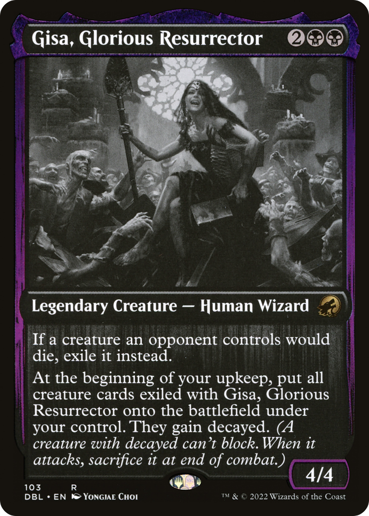 Gisa, Glorious Resurrector (DBL-103) [Innistrad: Double Feature] Foil MTG Single Wizards of the Coast