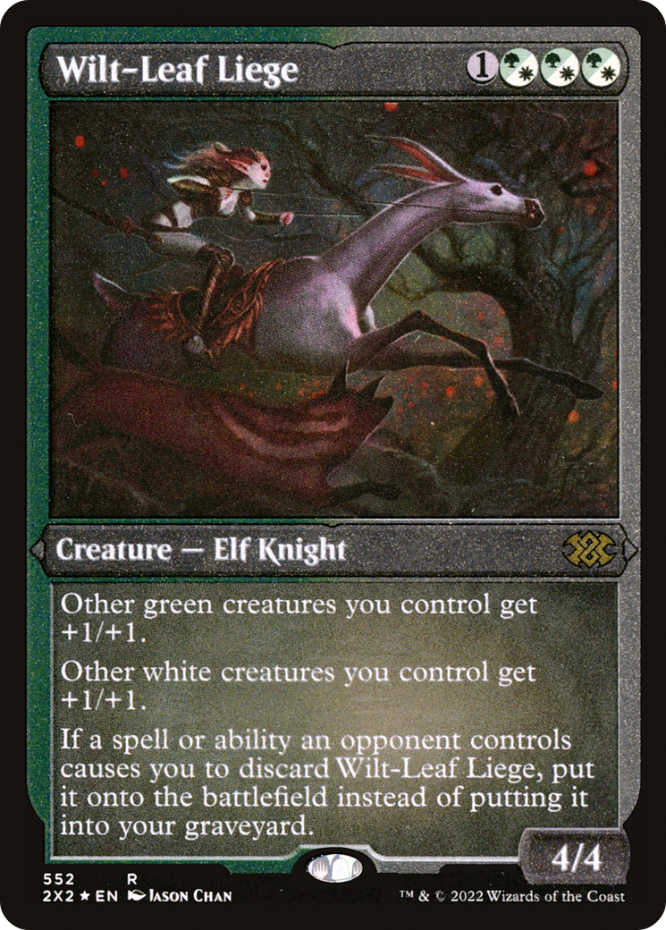Wilt-Leaf Liege (Foil Etched) (2X2-552) [Double Masters 2022] Foil MTG Single Wizards of the Coast