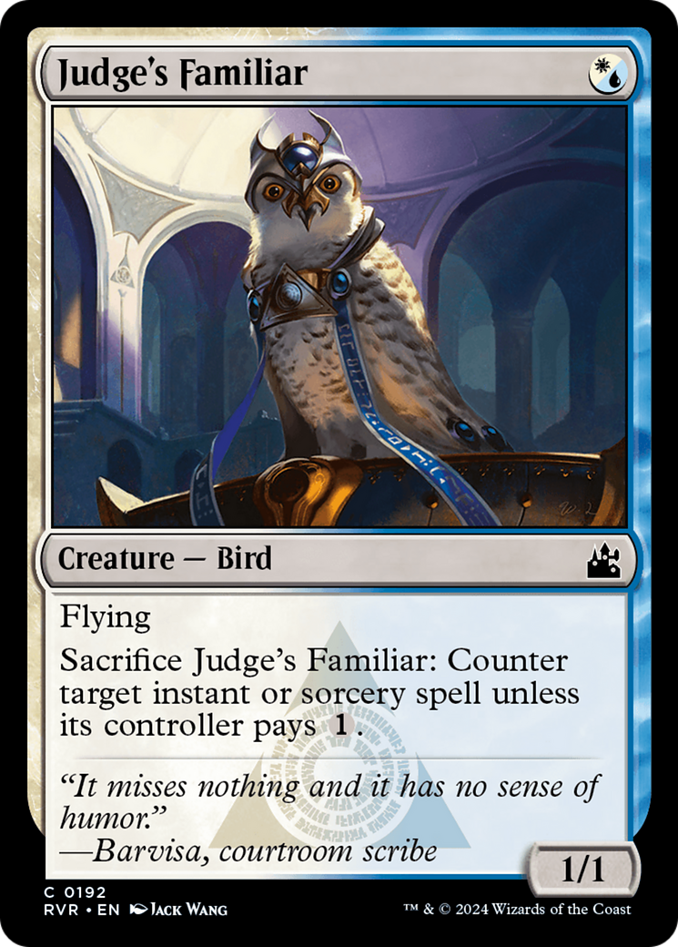 Judge's Familiar (RVR-192) [Ravnica Remastered] Foil MTG Single Wizards of the Coast