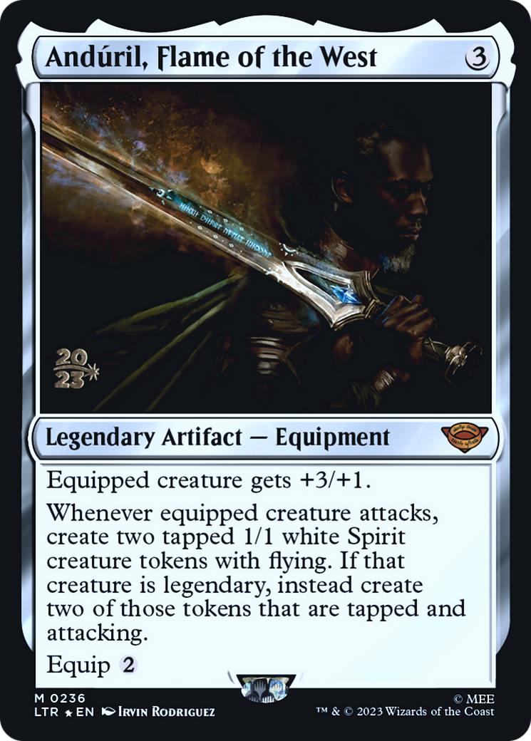 Anduril, Flame of the West (PRE-236) [Tales of Middle-earth Promos] Foil MTG Single Wizards of the Coast